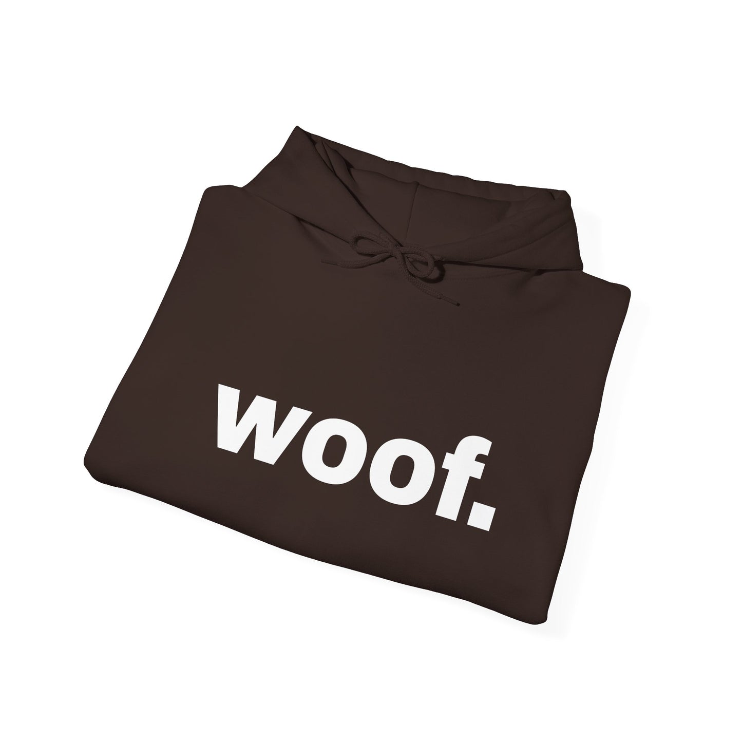 "woof." dark Unisex Hoodie Sweatshirt