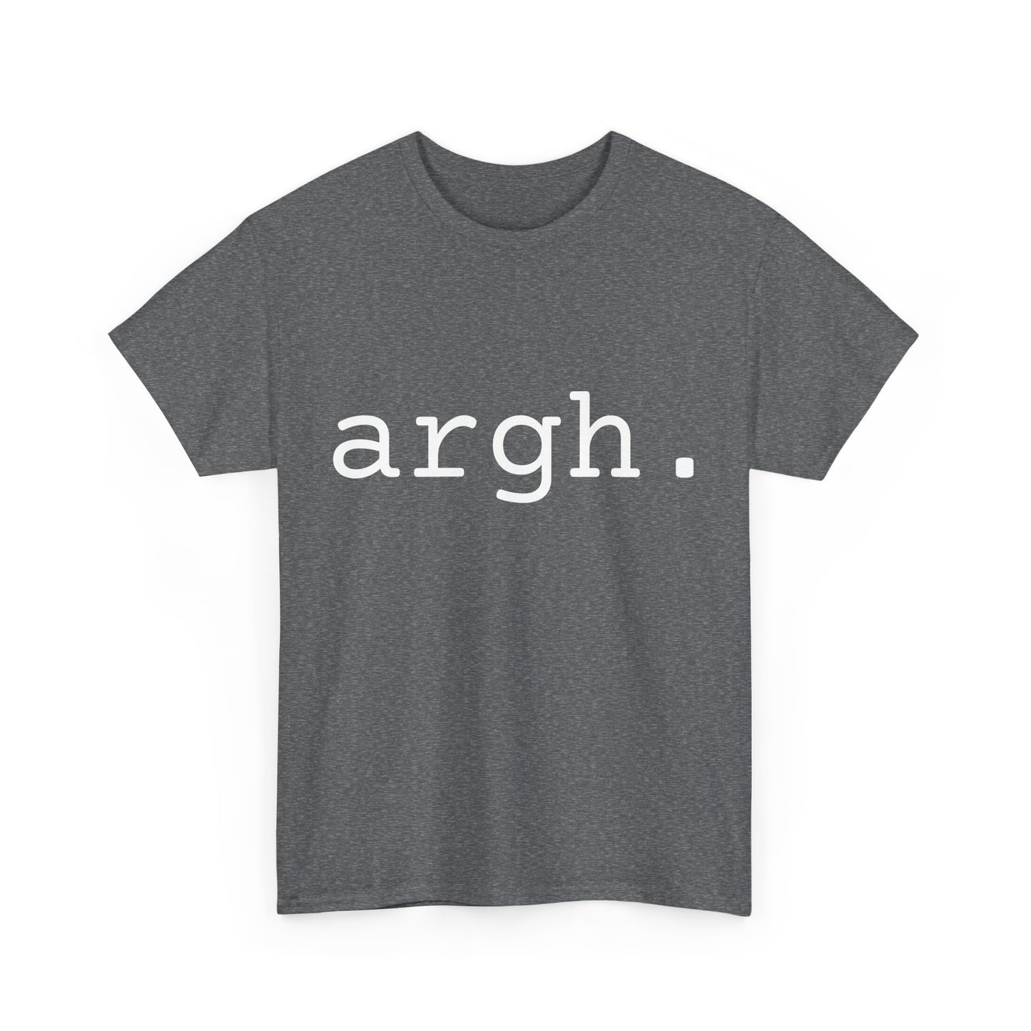 "argh" Word Emotion Tee dark