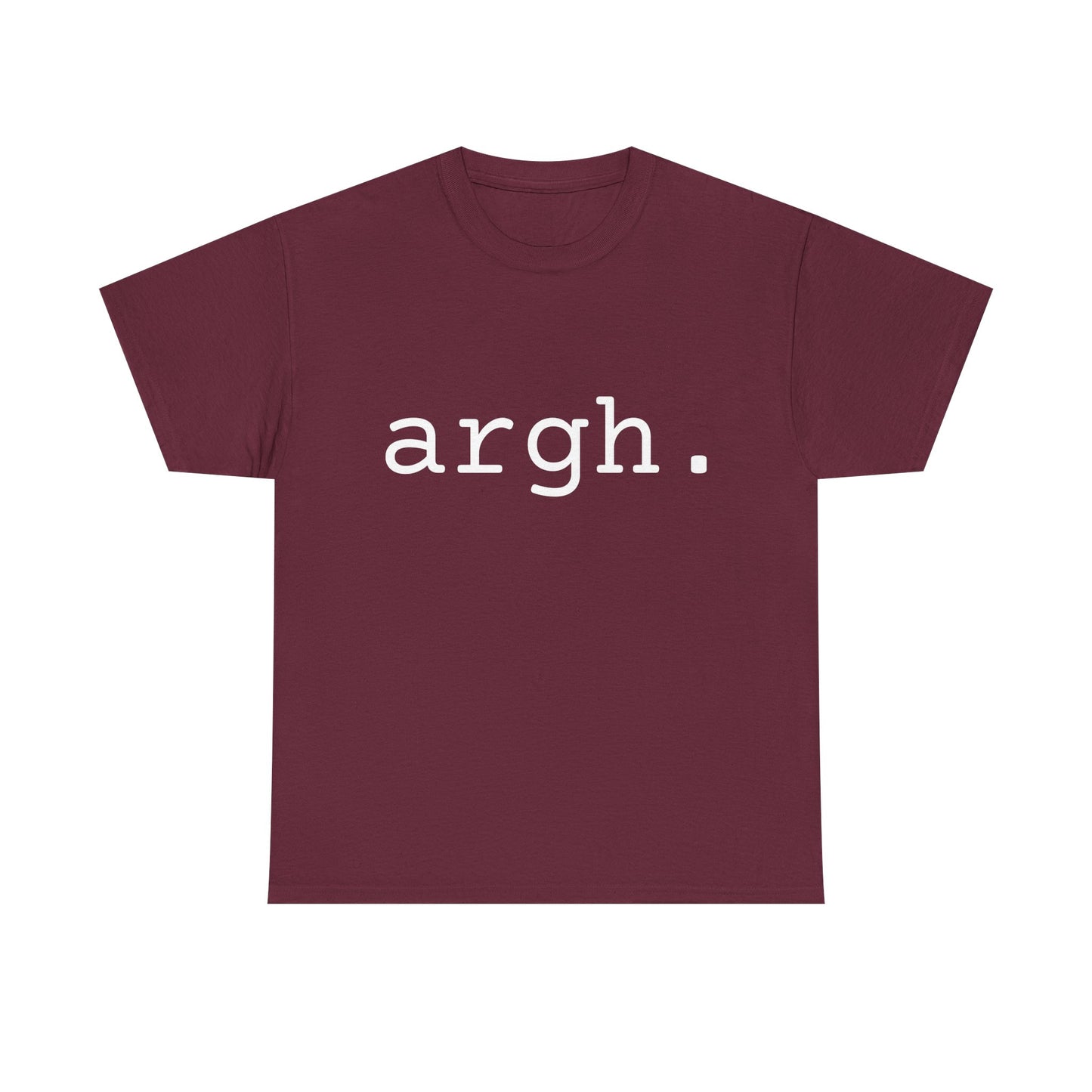 "argh" Word Emotion Tee dark