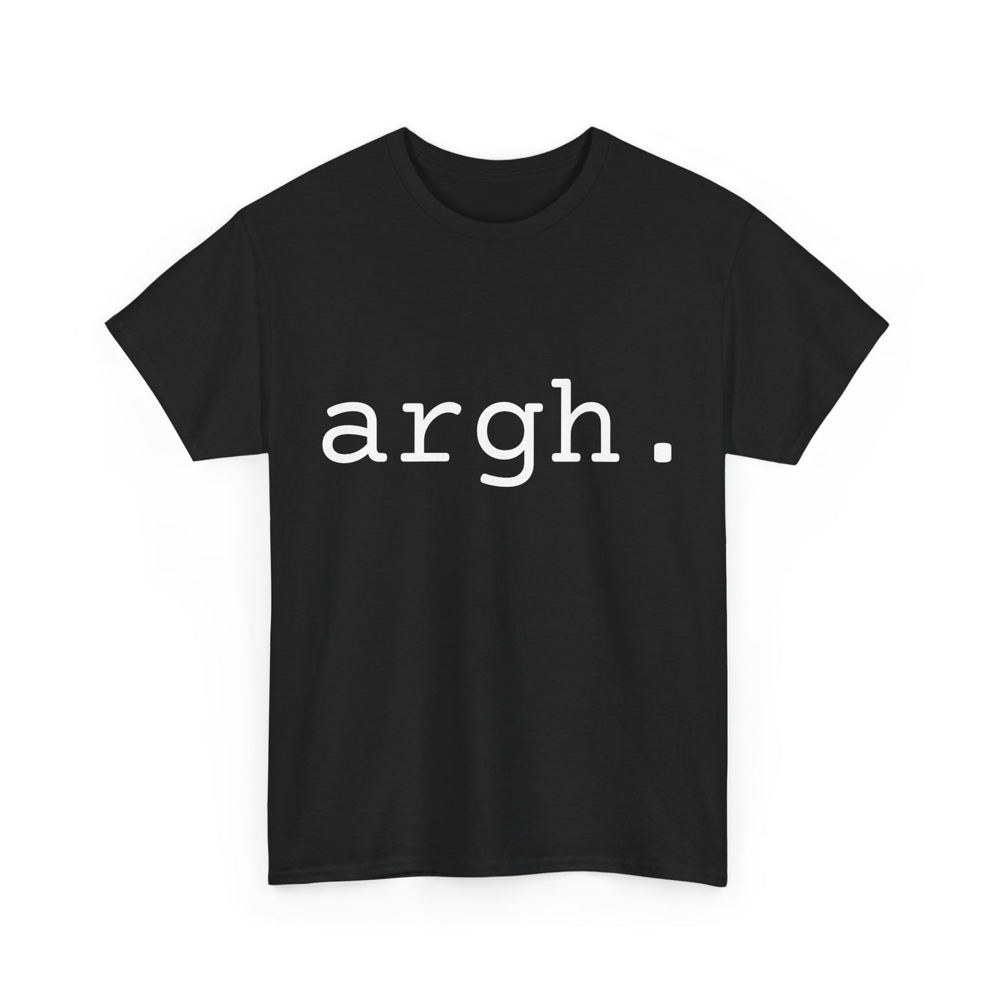 "argh" Word Emotion Tee dark