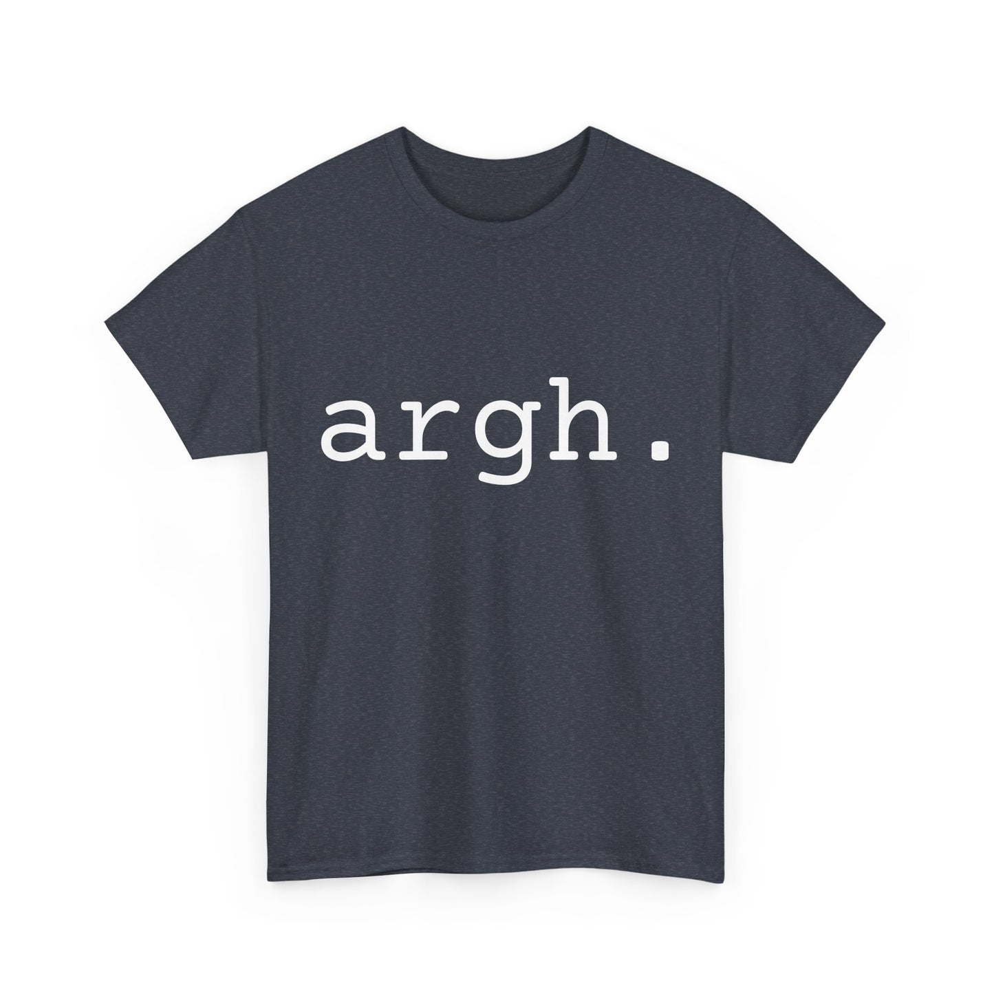 "argh" Word Emotion Tee dark