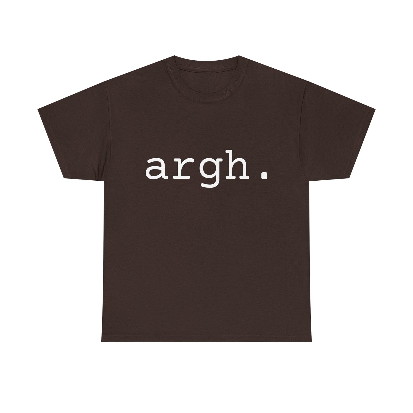 "argh" Word Emotion Tee dark