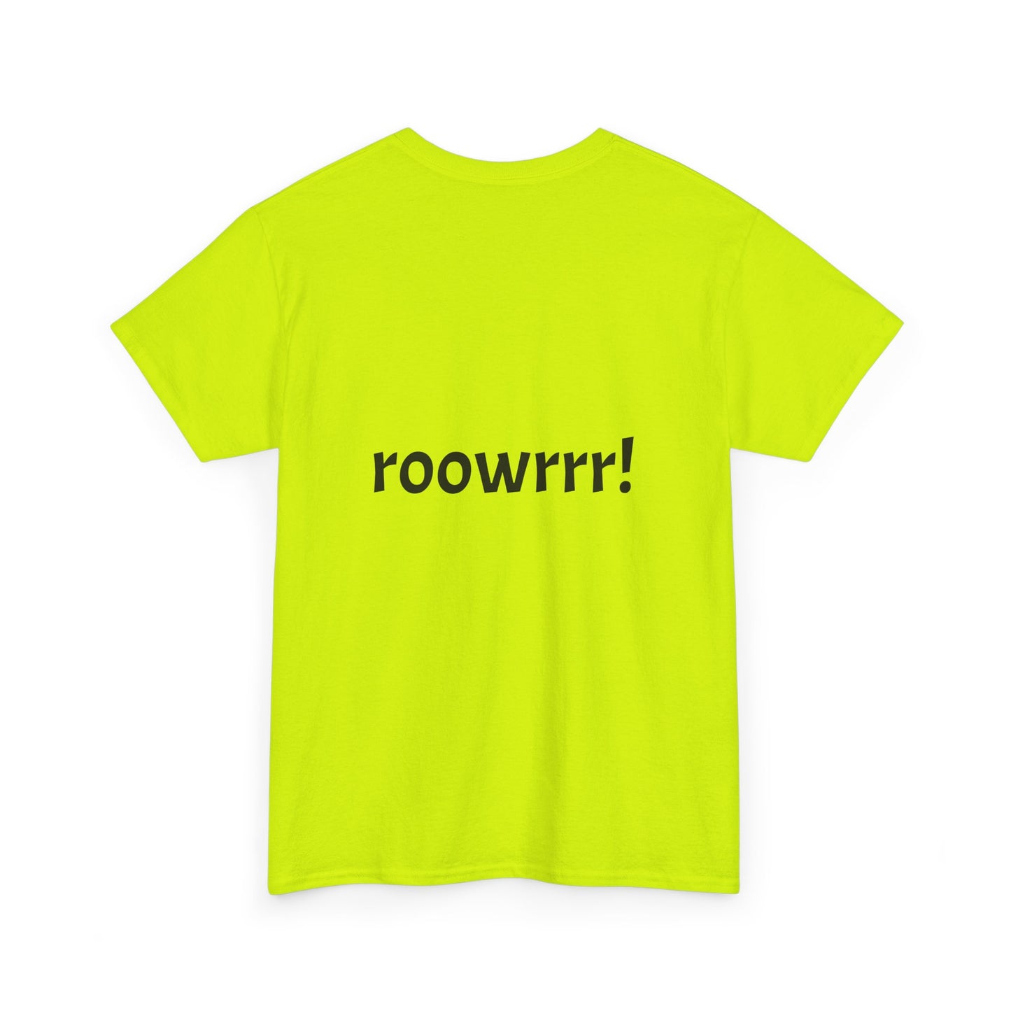 Bright yellow Dinosaur Tee - T-rex!! Fashionable Dino in teal Plaid Print