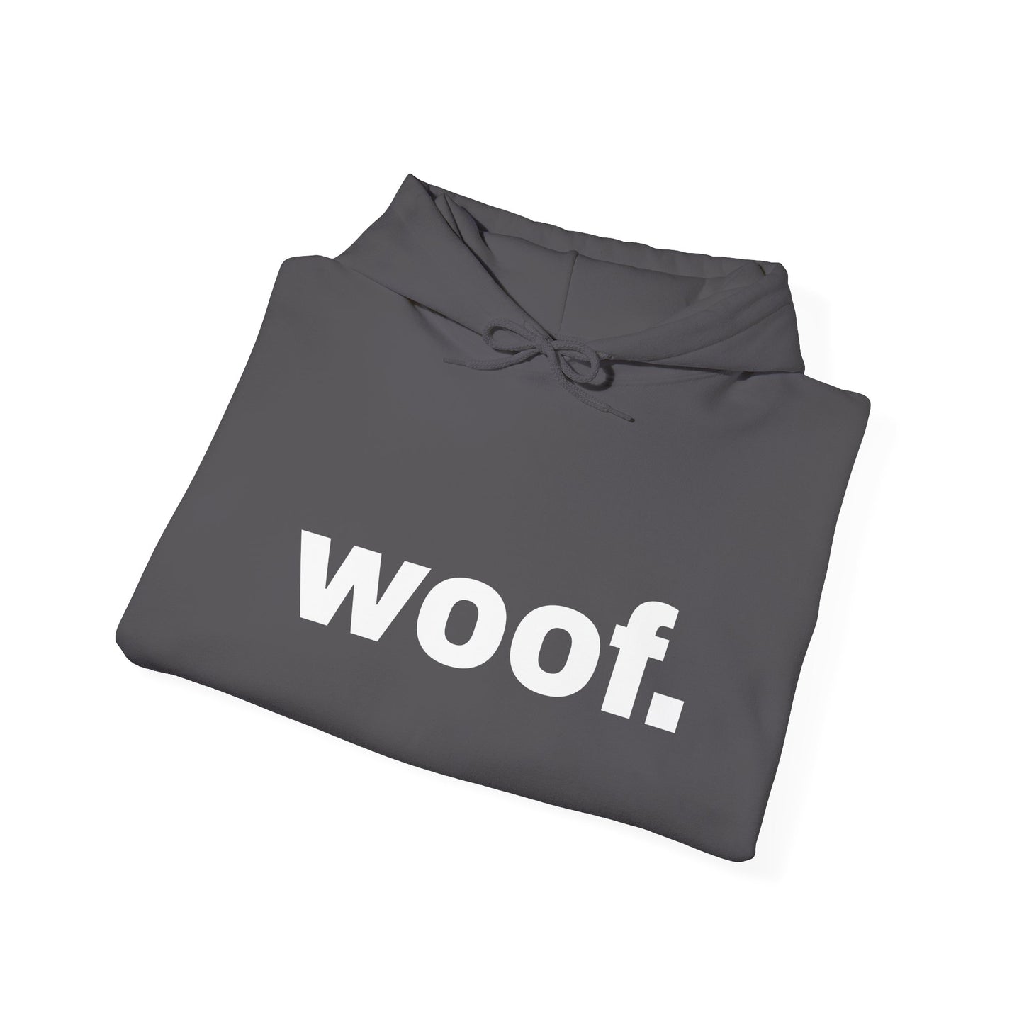 "woof." dark Unisex Hoodie Sweatshirt