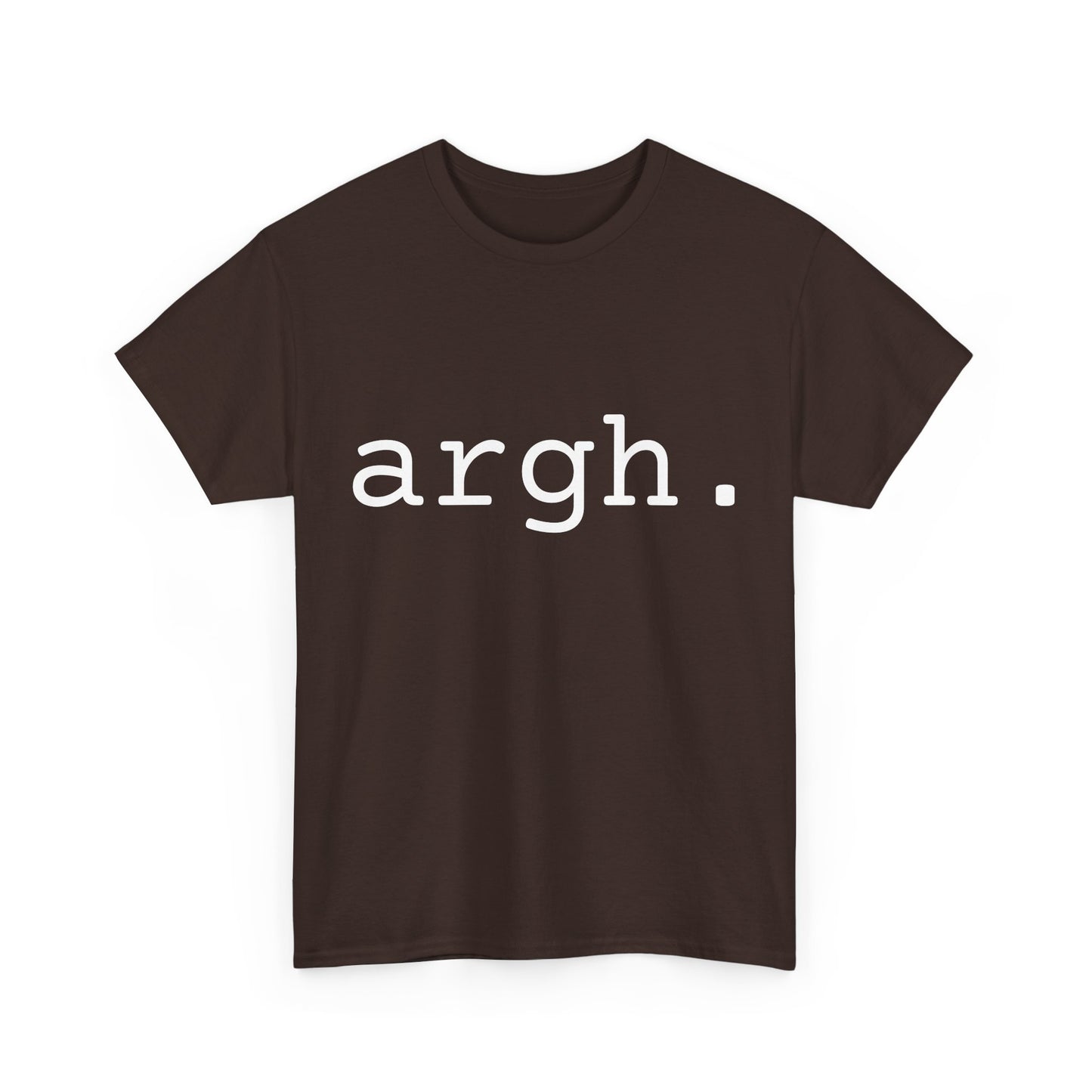 "argh" Word Emotion Tee dark