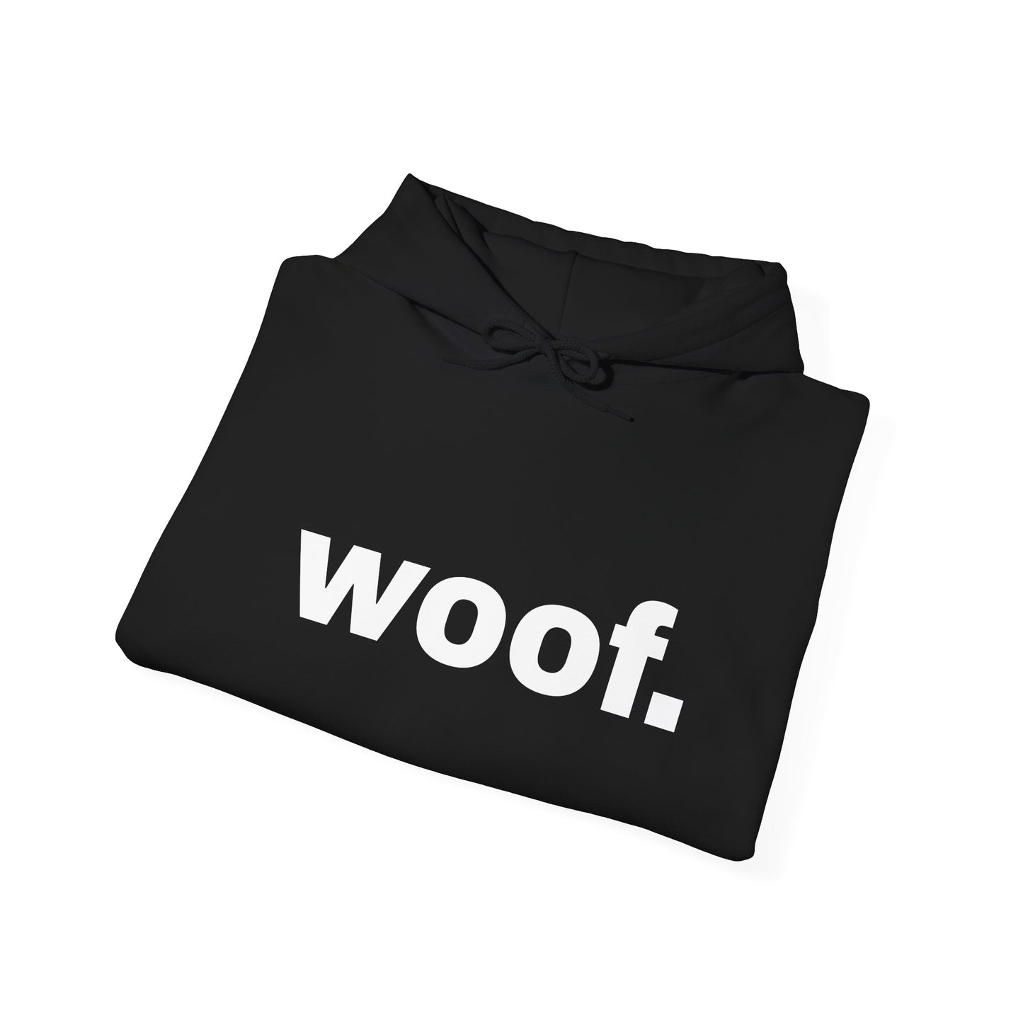 "woof." dark Unisex Hoodie Sweatshirt