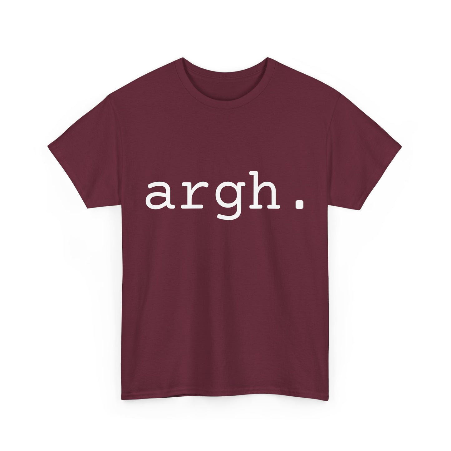 "argh" Word Emotion Tee dark