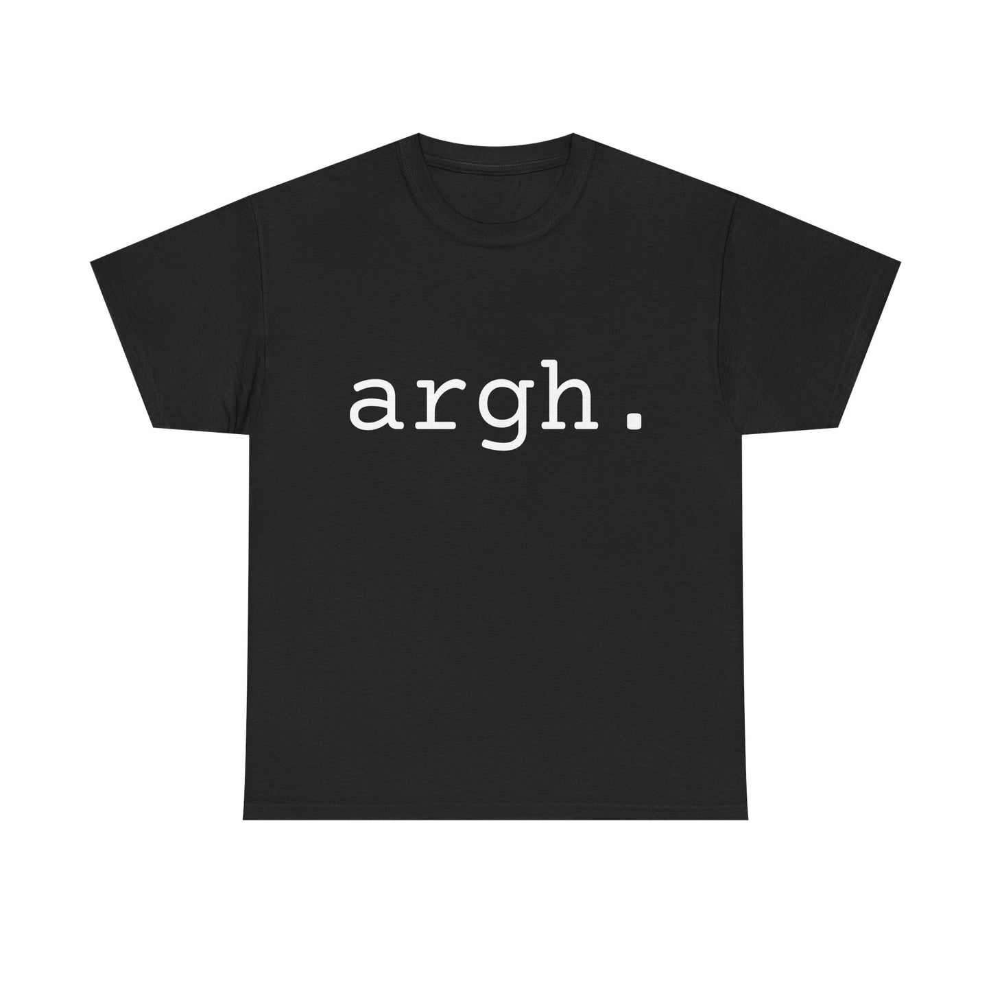 "argh" Word Emotion Tee dark