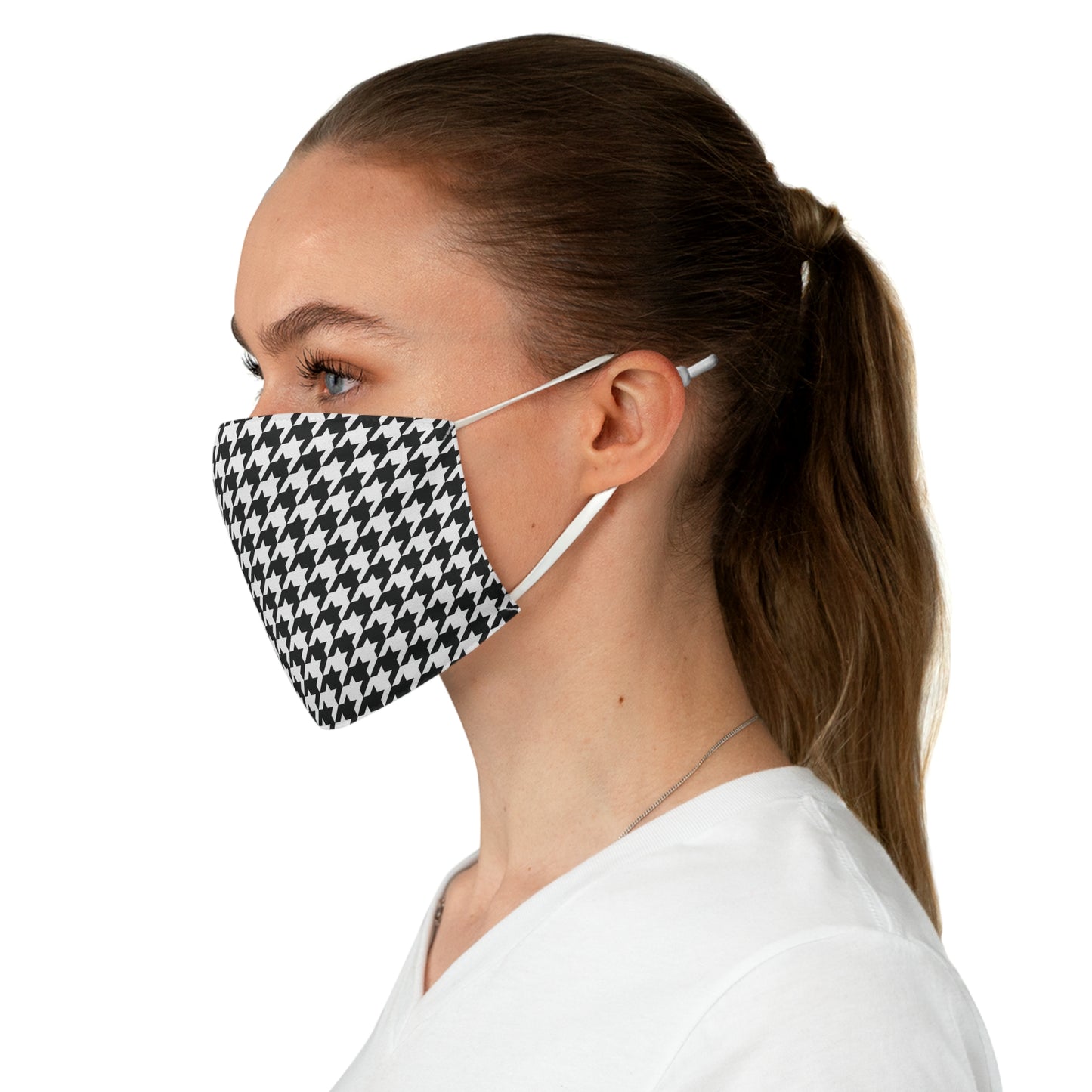 Houndstooth Fabric Face Mask