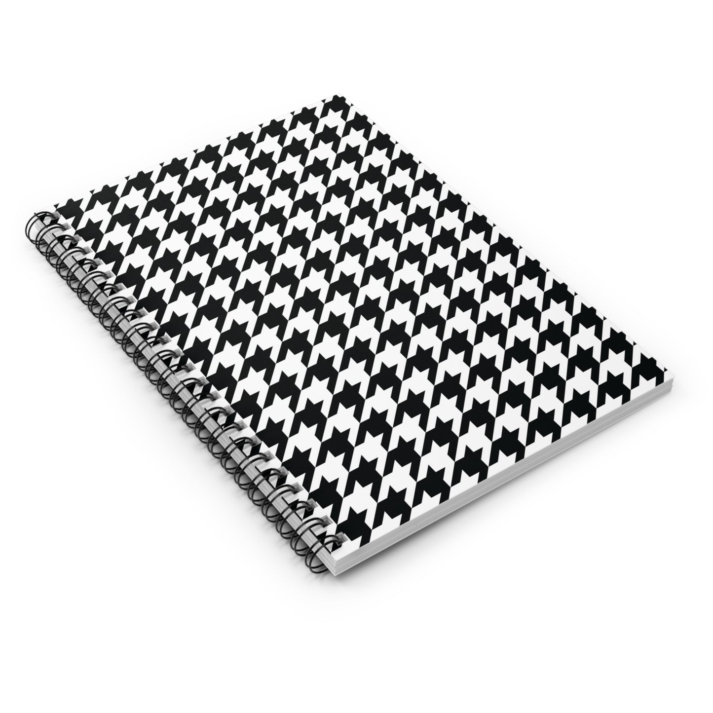 Houndstooth Spiral Notebook - Ruled Line