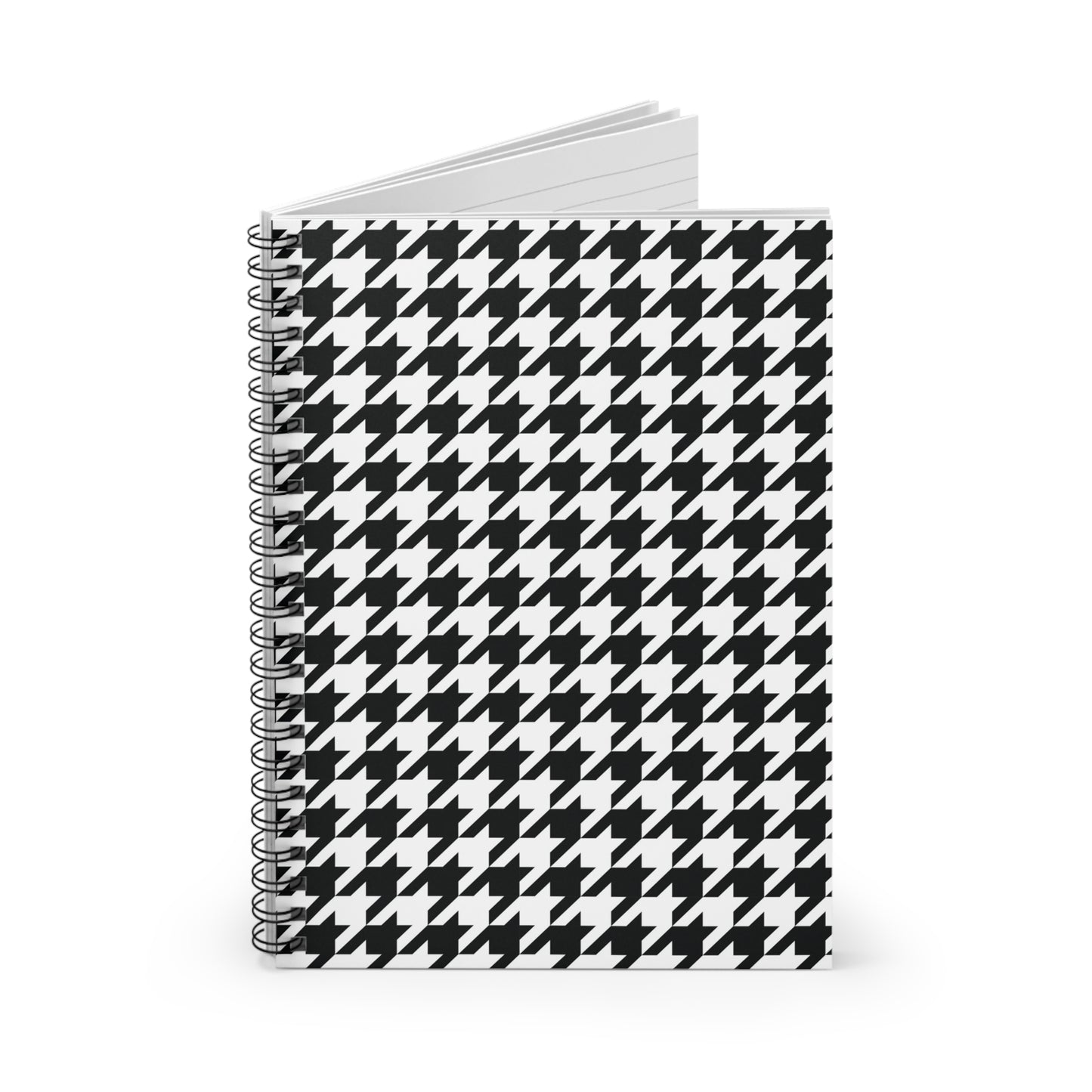 Houndstooth Spiral Notebook - Ruled Line