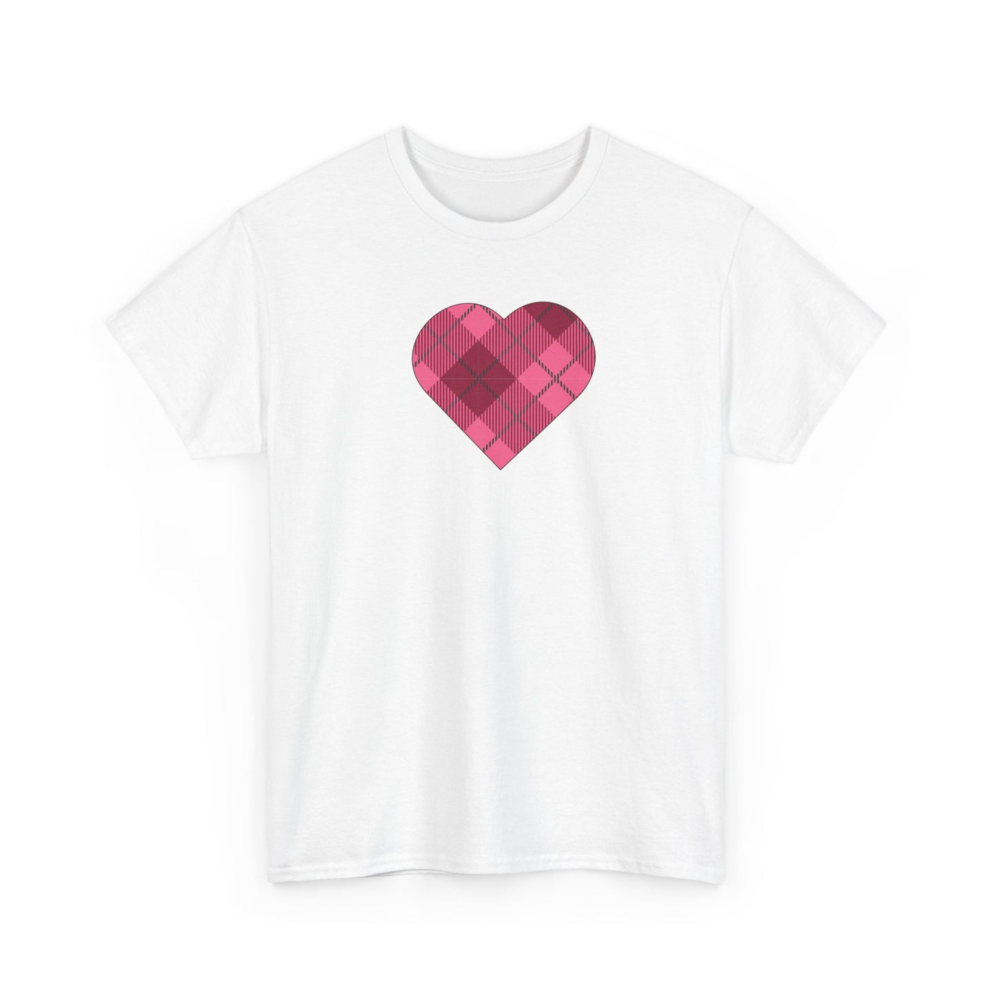 Plaid Heart Tee Shirt